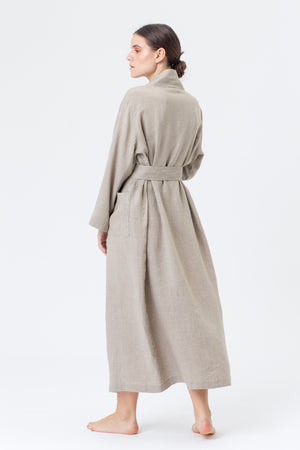Linen Kimono-Bathrobe LINAS flax