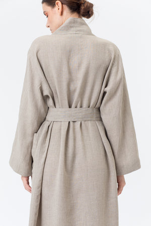 Linen Kimono-Bathrobe LINAS flax