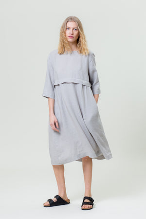 Linen Dress MONIKA smoke