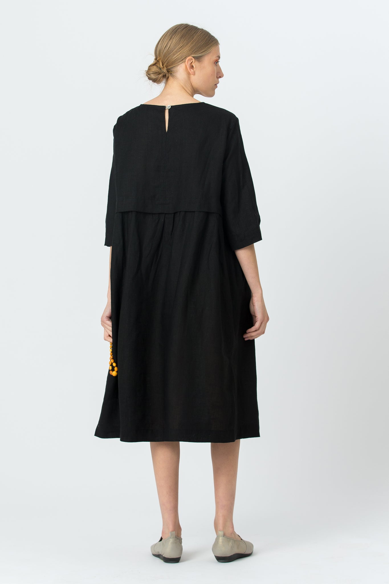 Linen Dress MONIKA black