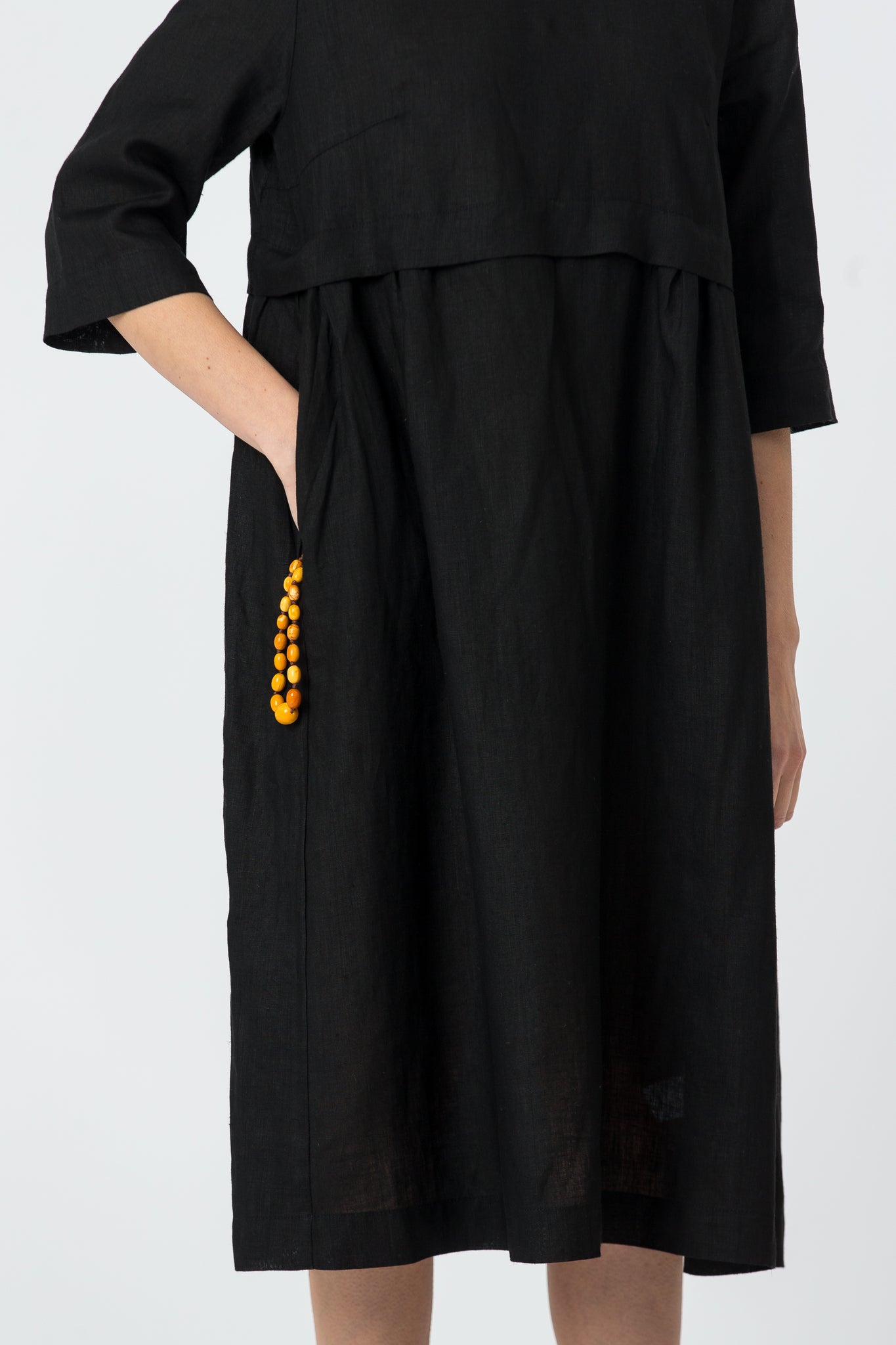 Linen Dress MONIKA black