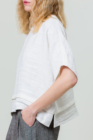 Linen Top KASTĖ white