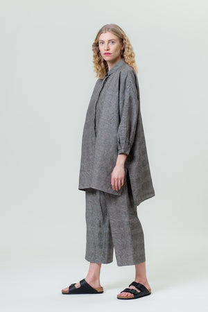Linen Shirt VANDA graphite grey