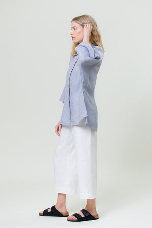 Linen Shirt GINTĖ sunset sky blue