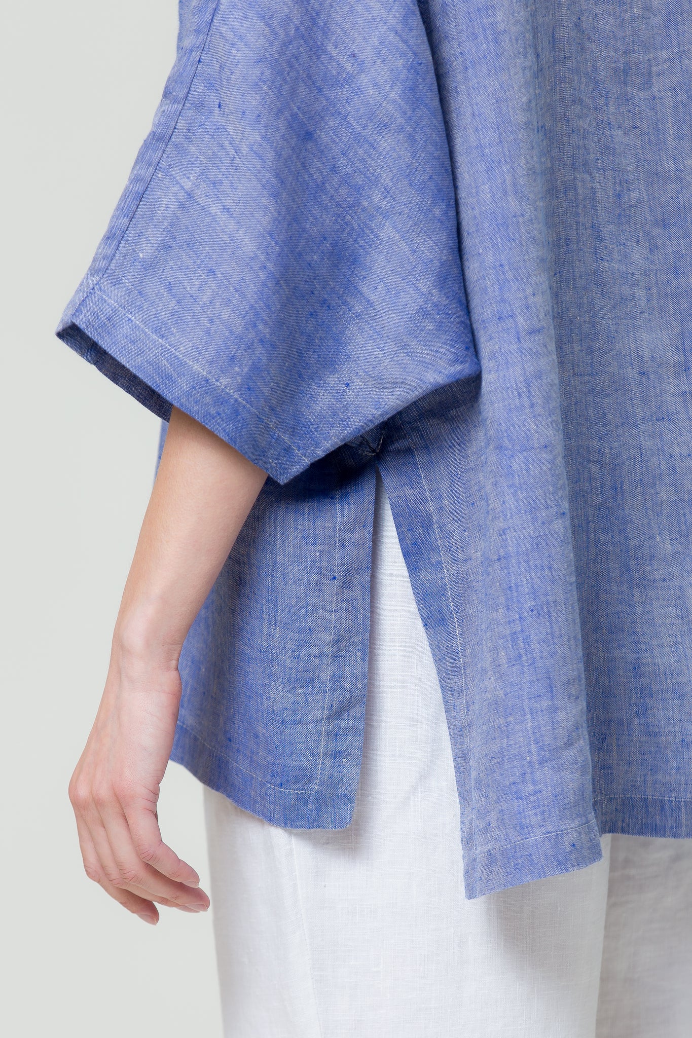 Linen Shirt GINTĖ sunset navy