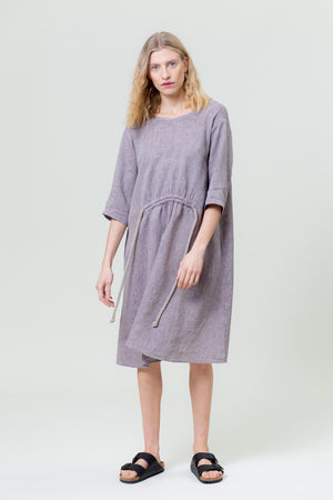 Linen Dress JURGA purple