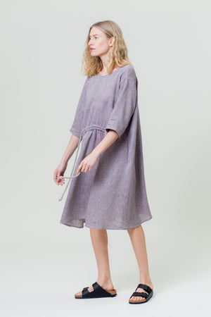 Linen Dress JURGA purple