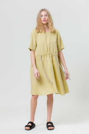 Linen Dress JURGA mimosa