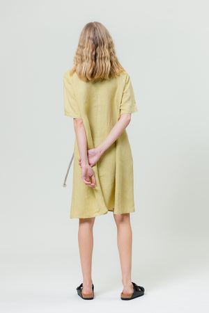 Linen Dress JURGA mimosa