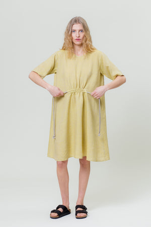 Linen Dress JURGA mimosa