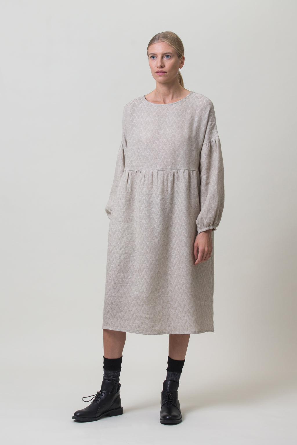 Linen Dress Kamilė Sand