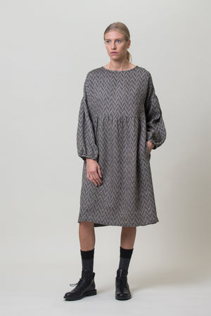 Linen Dress Kamilė Graphite
