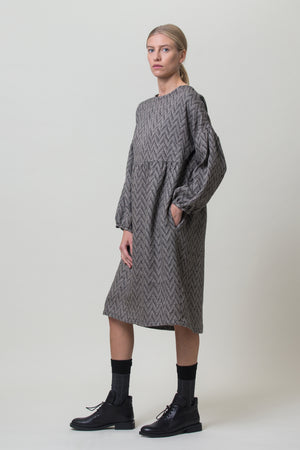Linen Dress Kamilė Graphite