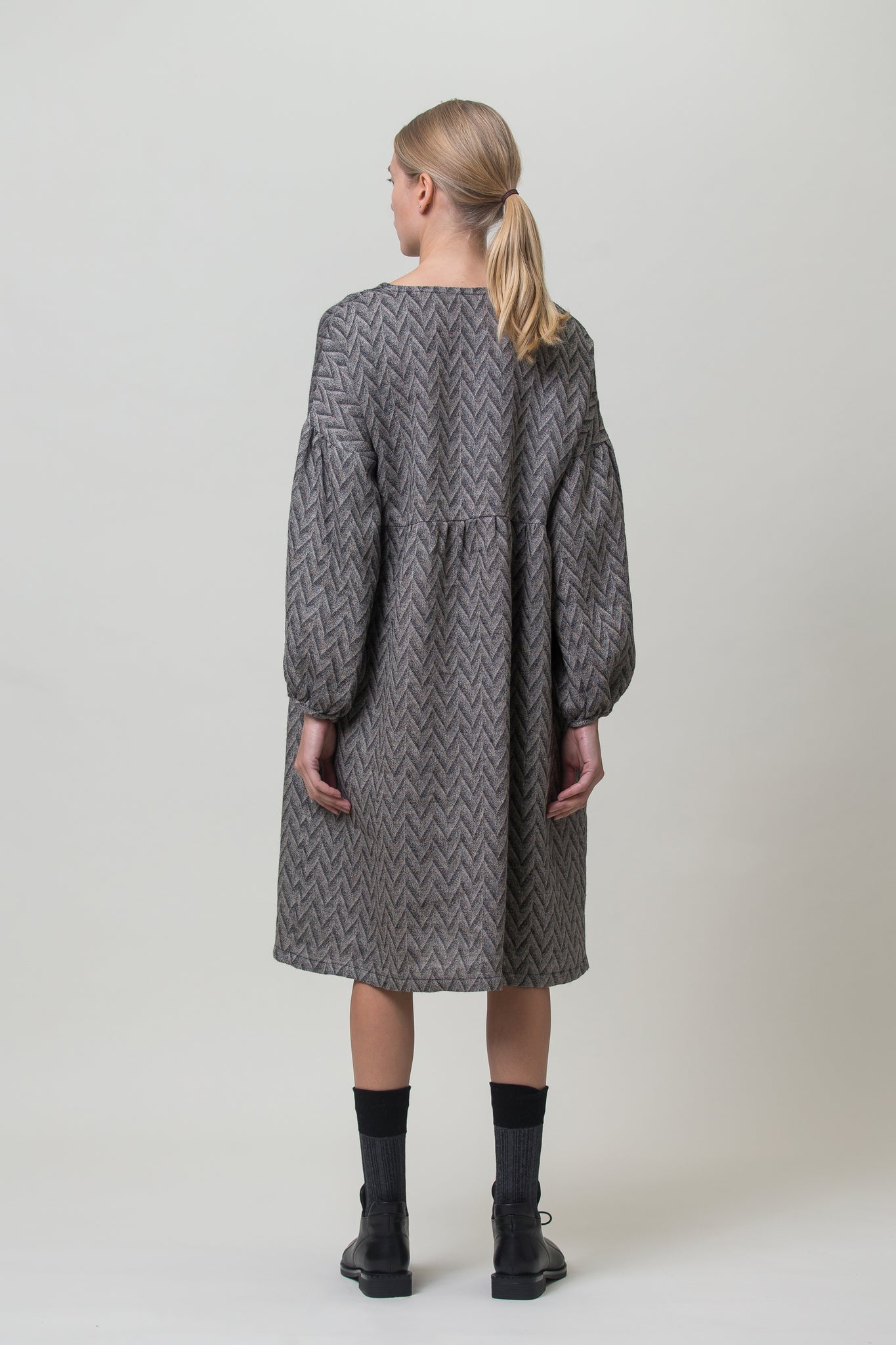 Linen Dress Kamilė Graphite