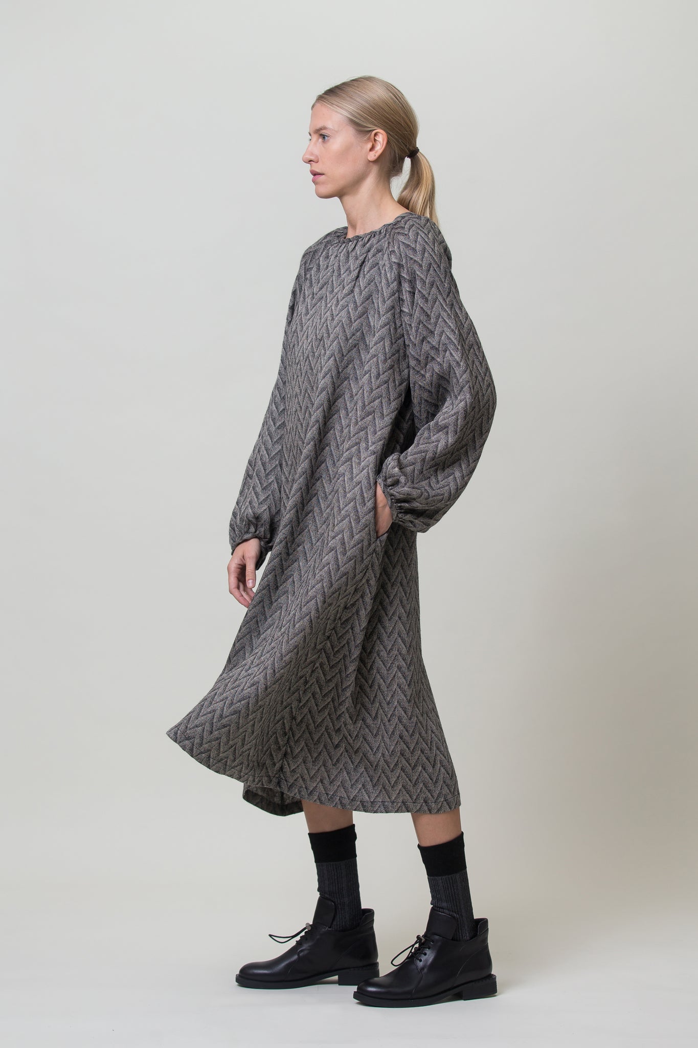 Linen Dress Karina Graphite