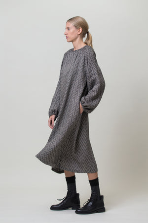 Linen Dress Karina Graphite