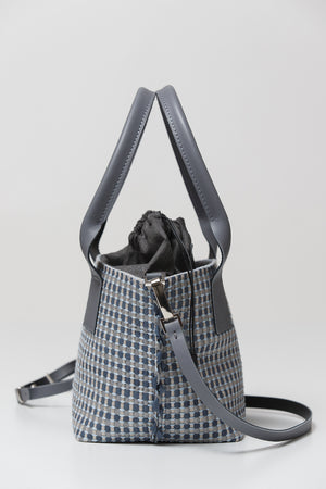 Handwoven Bag Austė #41 Blue