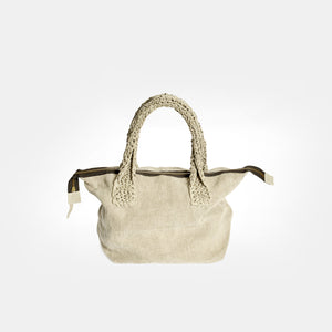Midi Bag BURĖ with linen handles
