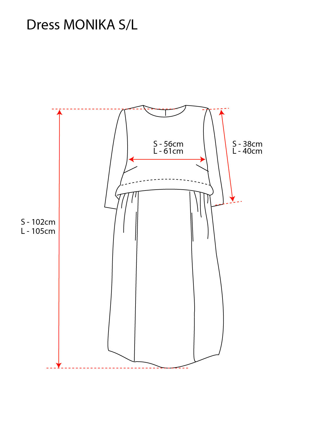 Linen Dress MONIKA graphite grey